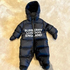 Burberry Black Onesie Puffer